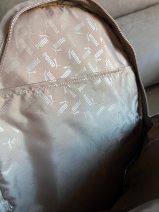 Mochila Puma Plus Beige Marrón Nueva
