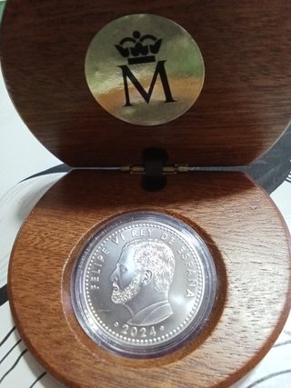 Moneda Plata Corona Real España 40 Euros FNMT