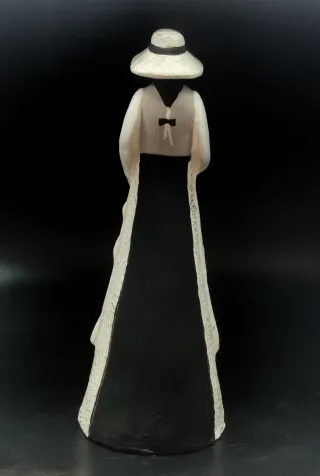 Figura ibicenca vintage de terracota. 28 cm.