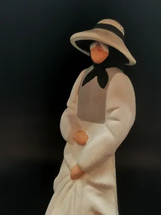 Figura ibicenca vintage de terracota. 28 cm.