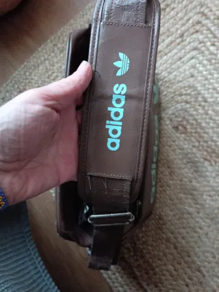 Bandolera Adidas Marrón y Turquesa