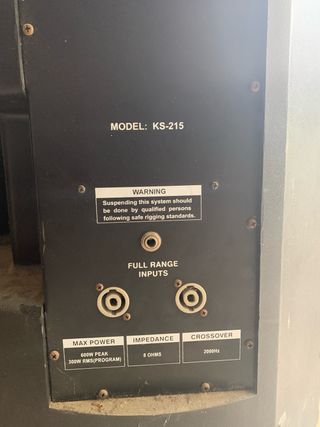 Altavoz Profesional KS-215 Negro