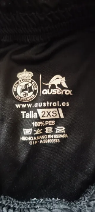 Pantalón corto niño Racing Santander Austral T 2XS