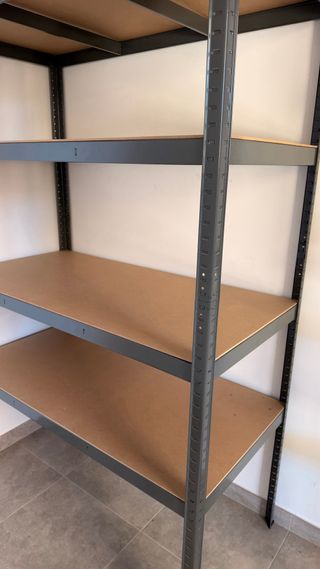 Estantería Metálica Almacenaje Madera