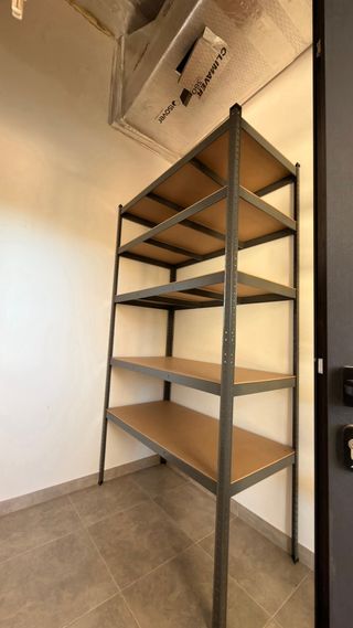 Estantería Metálica Almacenaje Madera