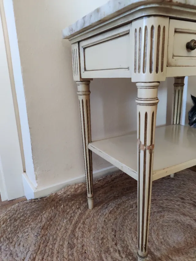 DosMesitas Vintage mármol y madera