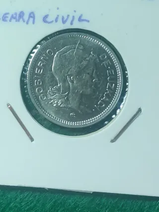 Pesetas Gobierno Euzkadi 1937 Guerra Civil.  S/C