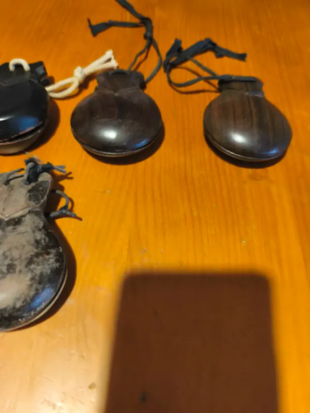 3 Pares Castañuelas Antiguas