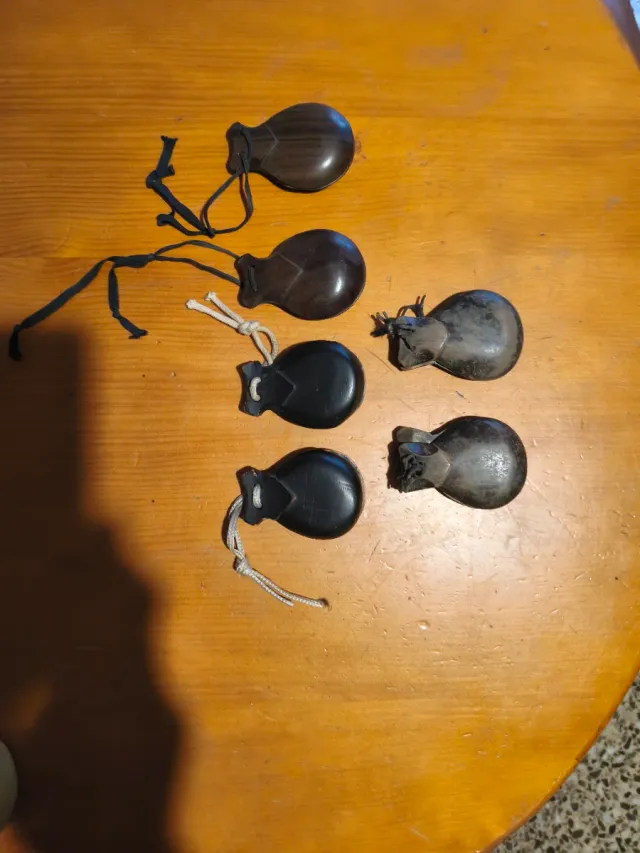 3 Pares Castañuelas Antiguas