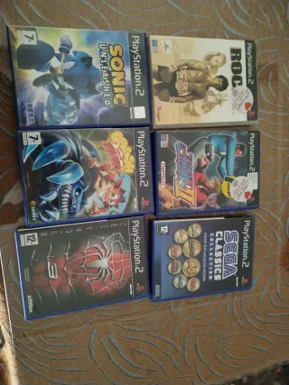 Juegos PS2: Sonic, Crash, Spider-Man, ROC, SEGA Cl