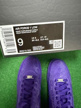 Nike Air Force 1 Morado Serpiente