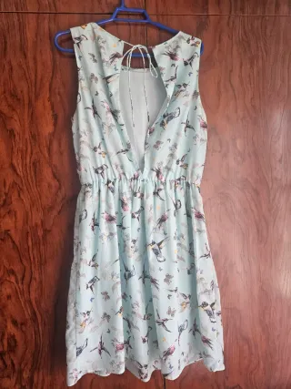 Abito Zara con stampa di uccelli