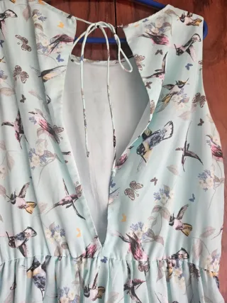 Abito Zara con stampa di uccelli