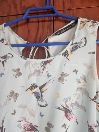 Abito Zara con stampa di uccelli