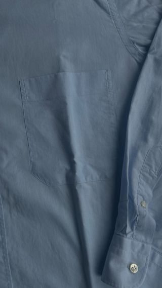 Camisa “Massimo Dutti” Azul Claro 100% Algodón