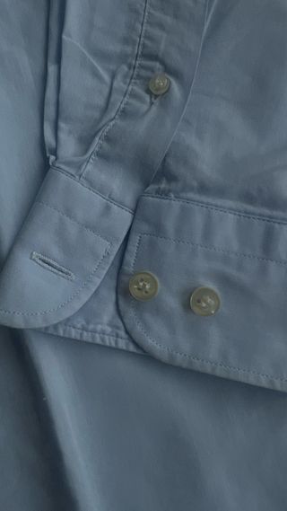 Camisa “Massimo Dutti” Azul Claro 100% Algodón