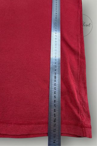 Polo Ralph Lauren Henley Red Cotton Vintage 90s