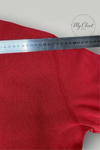 Polo Ralph Lauren Henley Red Cotton Vintage 90s