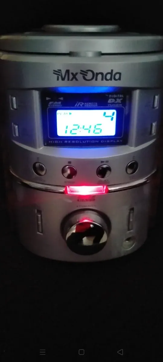 Mini Cadena MX Onda Plata y Marrón