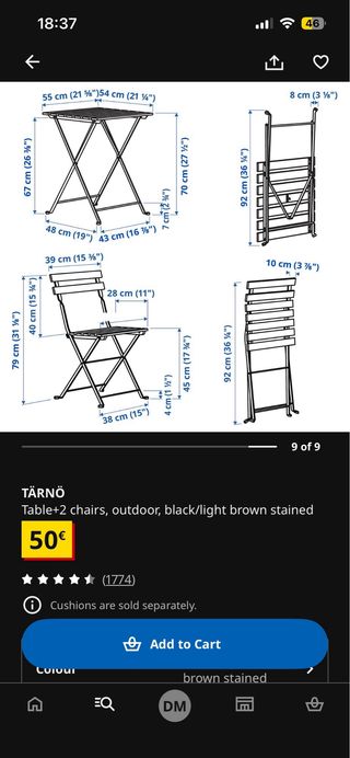 Mesa TÄRNÖ Ikea Exterior