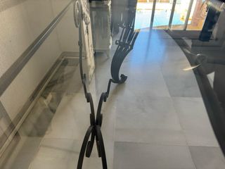 Consola - aparador Hierro Forjado y Cristal