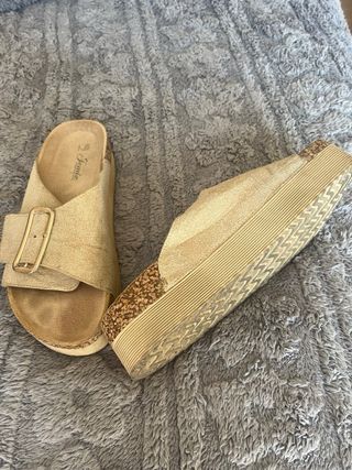 Sandalias Jomix Beige/Dorado
