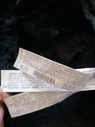 Abrigo negro con pelo