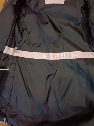 Abrigo 3/4 mujer verde/rosa talla S