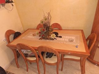 Mesa de comedor y 4 sillas muebles de comedor