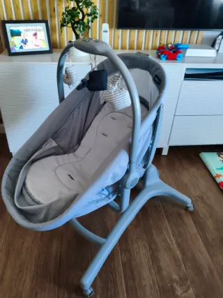 Minicuna Chicco gris