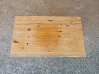 Mesa auxiliar madera y metal