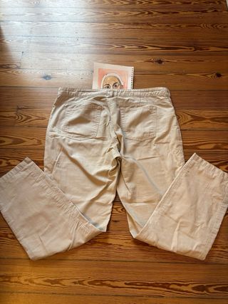 Armani Jeans pantalon Beige Talla 33 Raya Vertical
