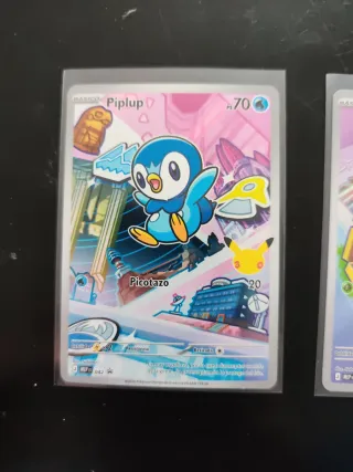 Cartas Pokémon Primer Compañero y pegatinas promo