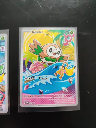 Cartas Pokémon Primer Compañero y pegatinas promo