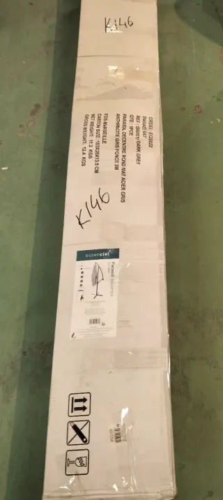 Sombrilla, Acero poliéster, Gris Oscuro, 3 m