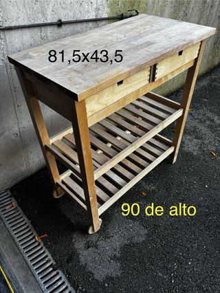 Carro camarera de madera