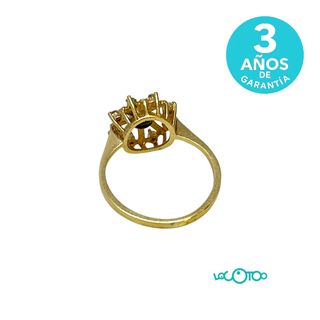 Anillo Oro 18K Circonitas 2,60g