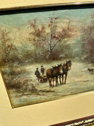 Quadro antico olio 1925