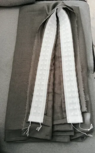 Cortina fruncir gris sin estrenar