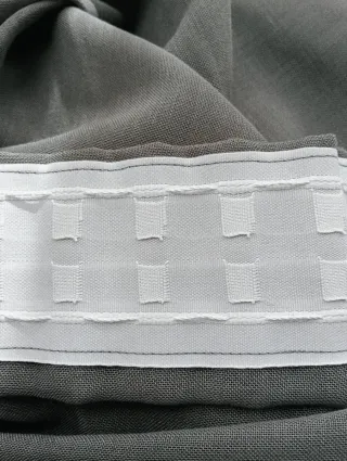 Cortina fruncir gris sin estrenar