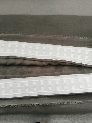 Cortina fruncir gris sin estrenar