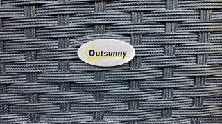 Banco ratán sintético negro