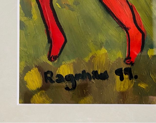 Óleo pintado a mano H.Matisse 1910, Firmado