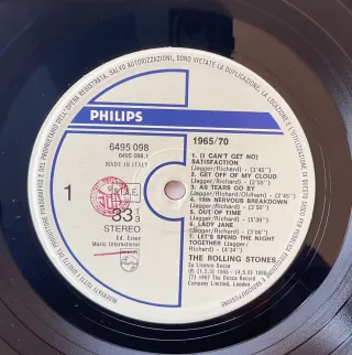Vinile The Rolling Stones 1965/70
