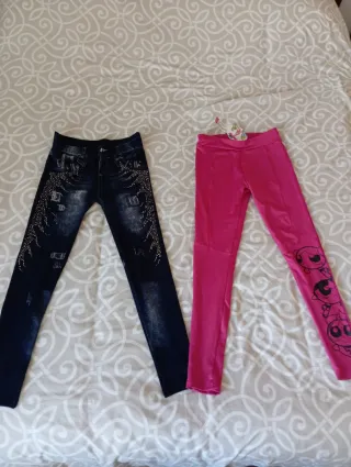 Lote 2 leggings niña 13 años