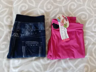 Lote 2 leggings niña 13 años