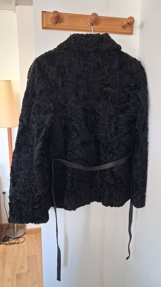 Chaquetón Piel Astrakán Berni Furs Negro
