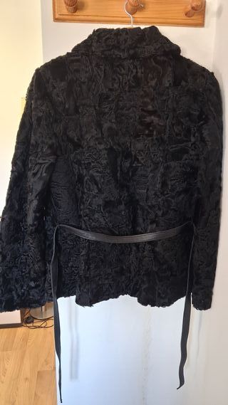 Chaquetón Piel Astrakán Berni Furs Negro