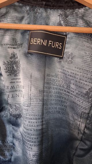 Chaquetón Piel Astrakán Berni Furs Negro