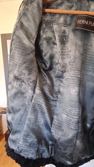 Chaquetón Piel Astrakán Berni Furs Negro